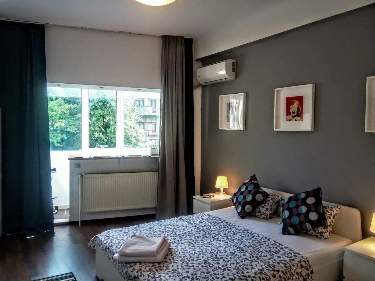Central Bright Modern Studio Bucarest Appartement